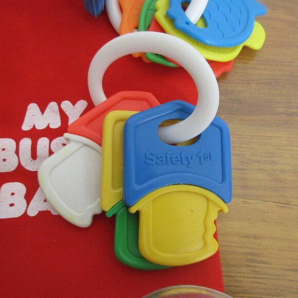 Infant Baby Toy Lot 8 Piece Sensory Learning Key Rings Rattles Colorful Teething - Picture 2 of 11